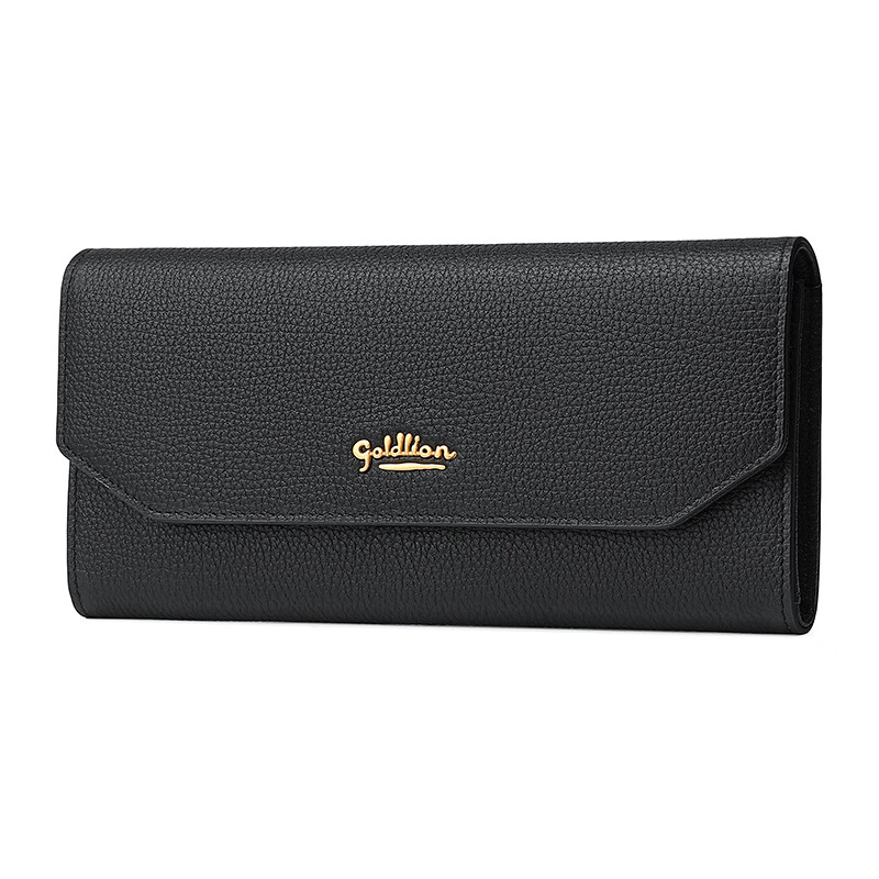 Goldlion New Women's Wallet Casual Clutch Wallet Versatile Coin Purse New Year's Gift Black