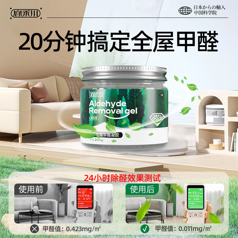 Gonghechuan Formaldehyde Removal Air Purifier Formaldehyde Scavenger Artifact New House Urgent Check-in Mother and Baby Home Car Jelly
