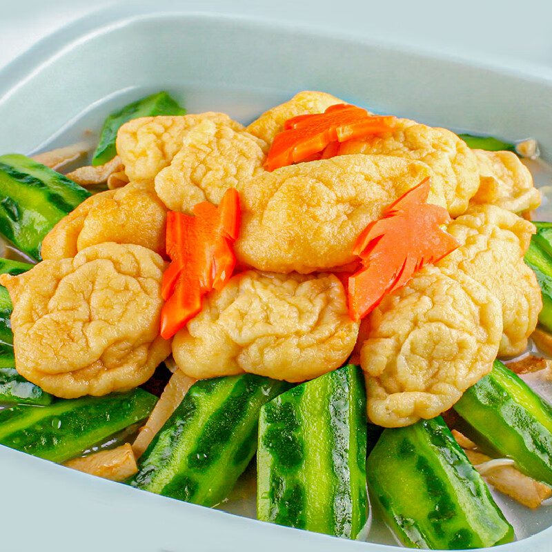 Shengsheng Chuangxian freshly supplied to Hong Kong Shunde crepe fish tofu 540g hot pot ingredients balls Oden spicy hot fish tofu soak
