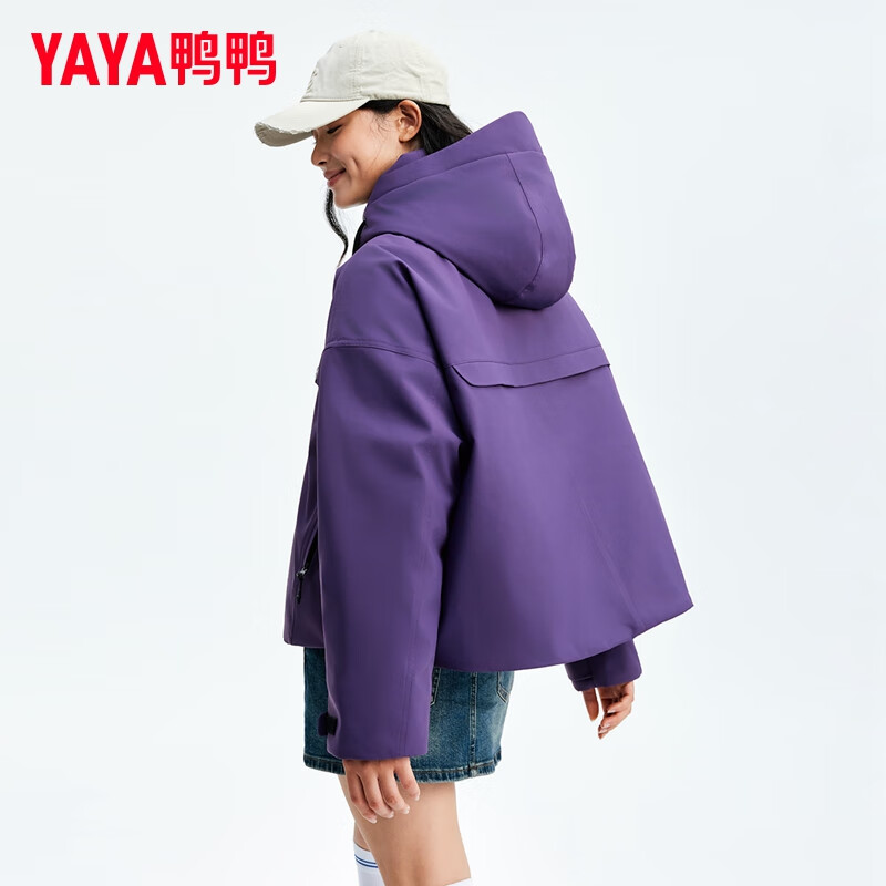Yaya (YAYA) Tong Liya's same style short down jacket for women 2025 autumn and winter new fashion casual retro workwear jacket
