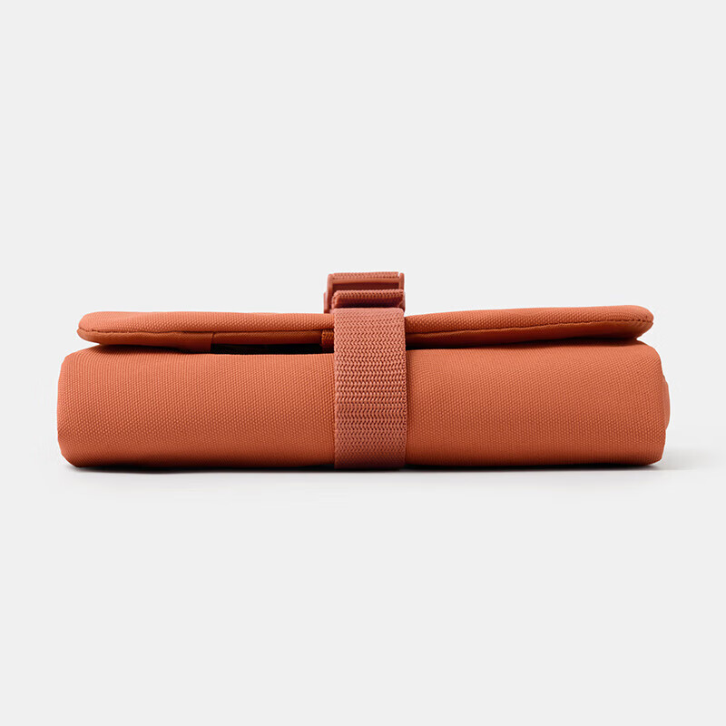 MUJI polyester fiber hanging storage bag with small bag orange