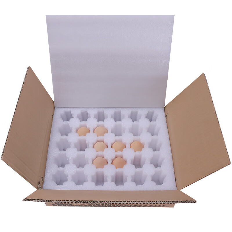 30 pieces of pearl cotton egg tray, shock-proof foam, native egg express packaging box, box packing box, 100 pieces of thickened middle tray + carton * 1 set
