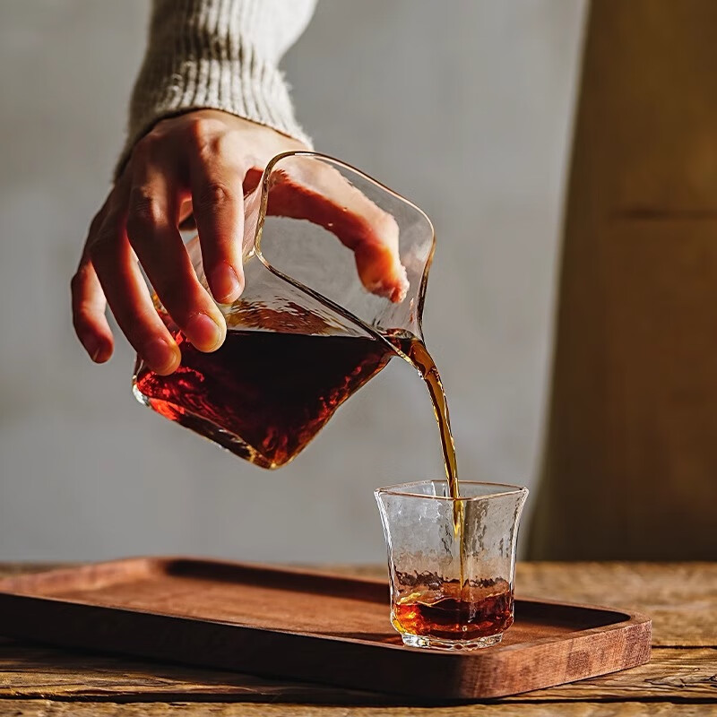 Chomu high borosilicate glass hand-brewed coffee sharing pot set hanging ear coffee pot special tasting cup tea set fair cup sharing cup 50ml * 2 pieces + sharing pot 320ml