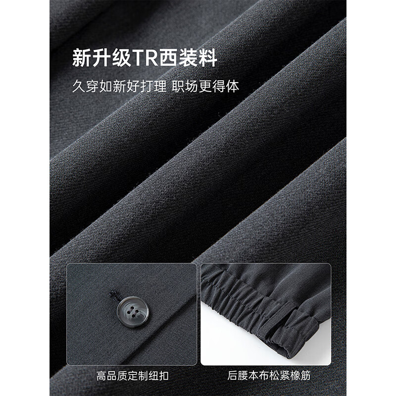 Fanximan old money style gray suit suit women's new casual suit trousers two-piece set high-end gray L