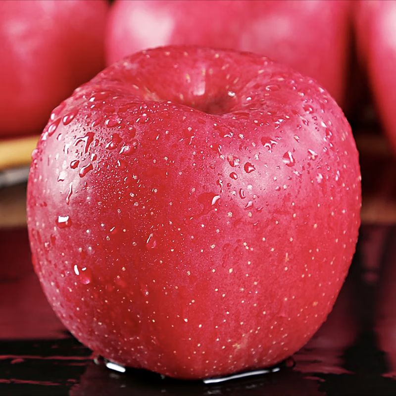 Jingning Apple Gansu Red Fuji Apple Fruit Fresh Seasonal Pick Whole Box Pregnant Women Fruit Ping An Fruit 7 Jin Hand-Selected Large Fruit 80-90mm 12 Pieces Net Weight 6 Jin