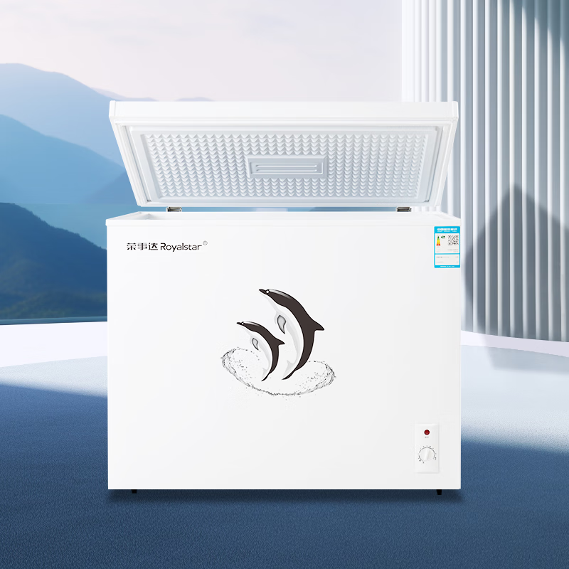 Royalstar Freezer Commercial Large Capacity Full Freezer Horizontal Freezer Household Refrigerated Freezer Dual-purpose Freezer Dual Temperature Commercial Large Freezer Freezer Display Cabinet 228 Liter Single Temperature Level 1 Energy Efficiency