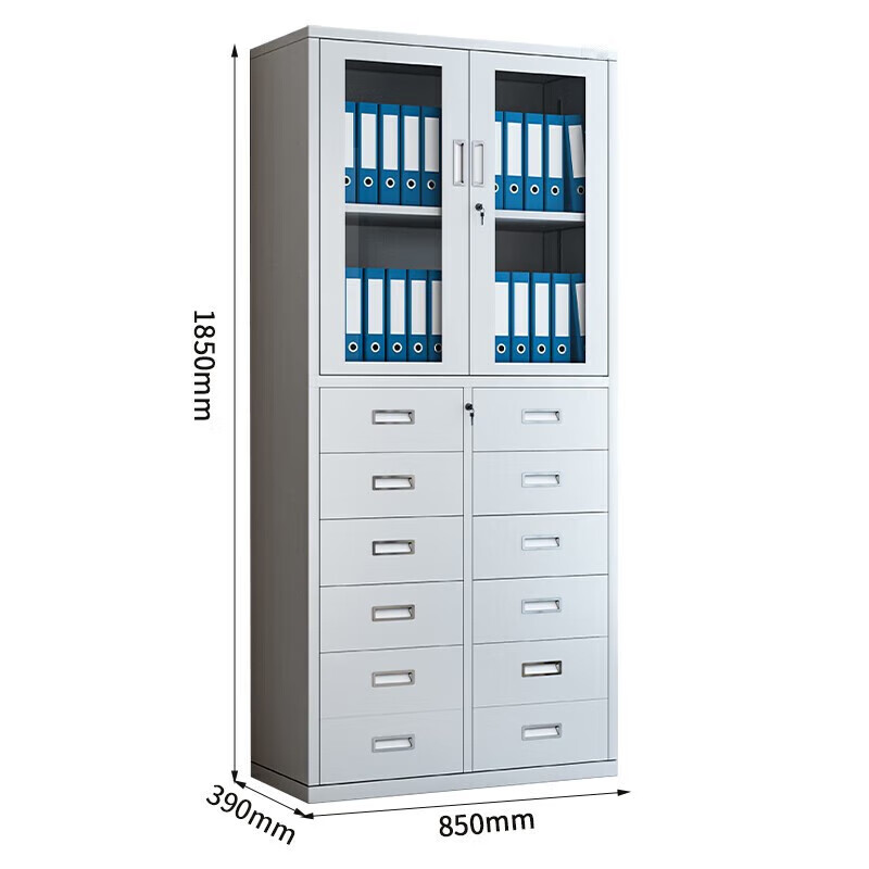 Shangliuxin steel storage cabinet, iron cabinet, parts cabinet, thickened cabinet, filing cabinet, lower shelf twelve drawer cabinet