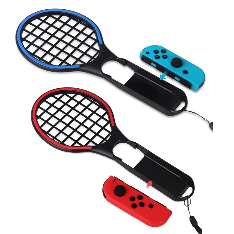 Jingdong Express Free Shipping|switch tennis racket Mario tennis racket ns somatosensory game controller grip switch sports accessories red + blue