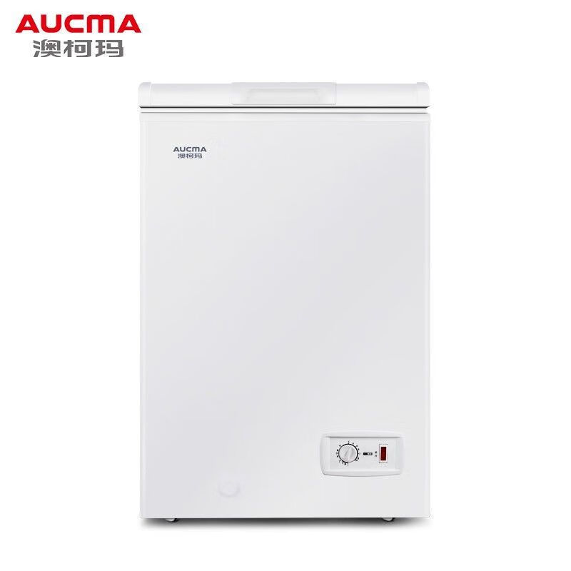 Aucma Small Freezer Small 100 Liter First Class Energy Efficiency Frost Resistant Home Small Freezer Small Mini Energy Saving Single Temperature Freezing Aucma 100 Liter First Class Energy Efficiency Frost Resistant Home Small Freezer