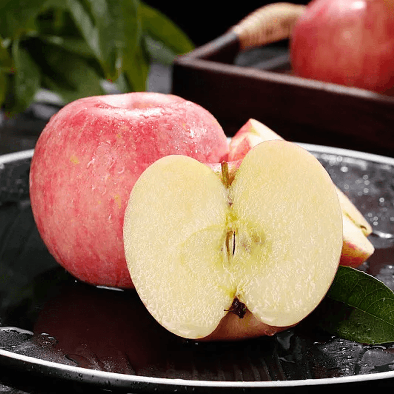Jingxian Raw Shaanxi Luochuan Red Fuji Apple, Net Weight 8.5 Jin, Single Fruit 85mm+, Fresh Fruit, Straight from the Source