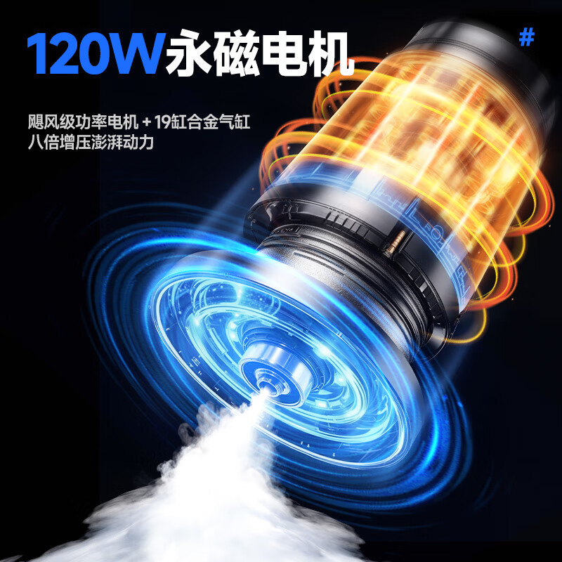 Zhihui car air pump, car tire air pump, wireless electric tire pressure measuring multi-function inflator, portable inflatable treasure, smart wireless model, dual pump booster + power bank, electric vehicle, motorcycle, bicycle, car, SUV special