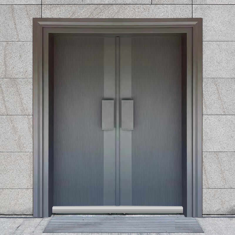 CLCEY cast aluminum villa door double-door courtyard door anti-theft entrance door double-door rural self-built house door style 4