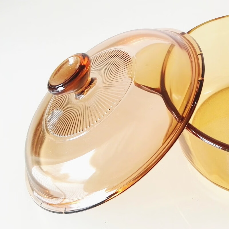 Corning Jingcai original glass pot lid 2.25 1.25 1.5 3.5 5L lid household transparent glass pot lid accessories 2.25L pot lid | pot inner diameter 20.5cm