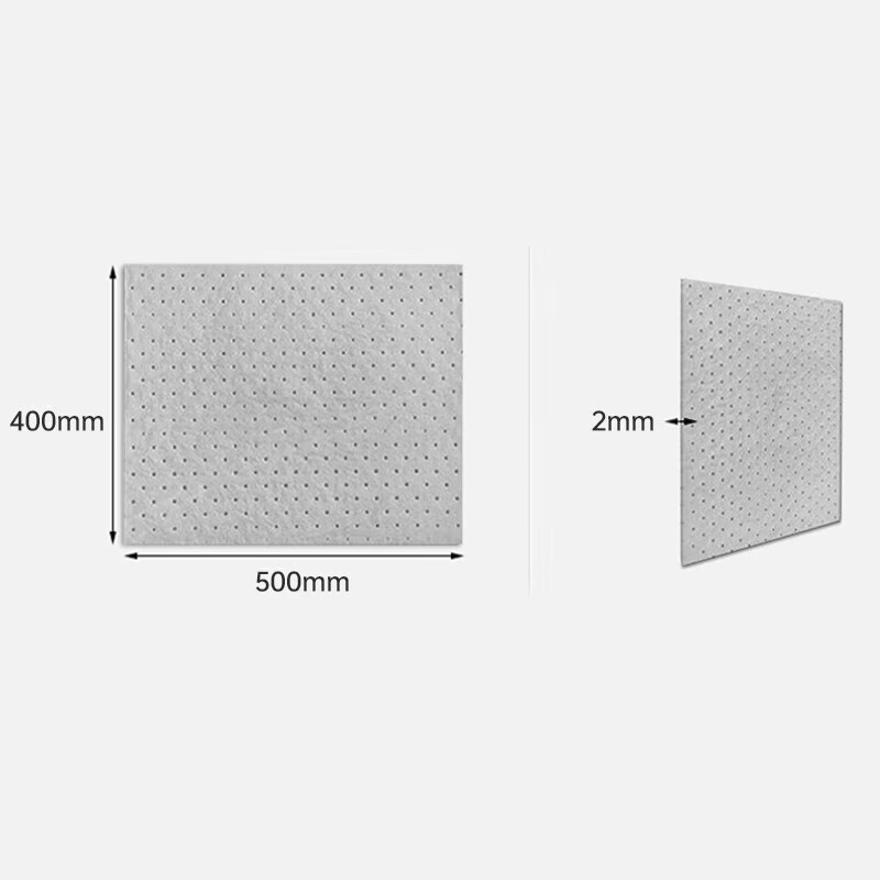 CreClean industrial oil-absorbing cotton pads, oil-absorbing felt, absorbent cotton oil spills, oil leakage oil-absorbing pads, pressure point models 400*500*3mm 100 pieces - gray
