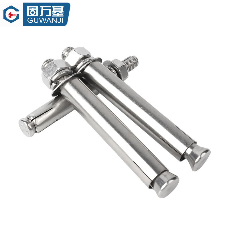 Guwanji M6-M20 national standard 304/201 stainless steel expansion bolt inner expansion blasting tube extended explosion screw outer tube 304 material M10x100 (2 pieces)