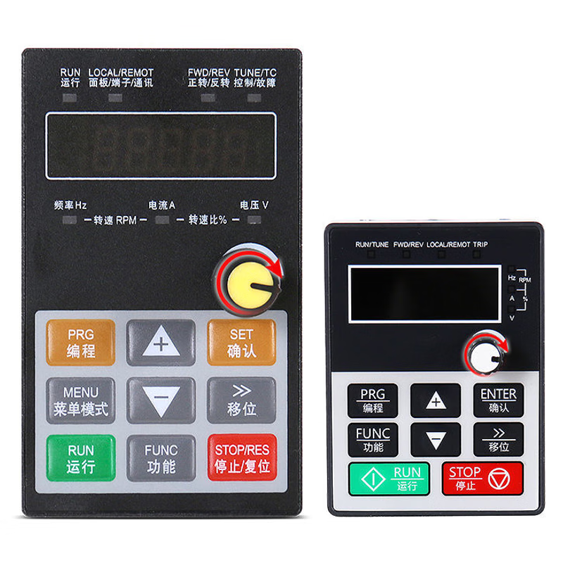 Frequency converter three-phase 380V single-phase 220V fan water pump motor speed regulator 0.75-110KW factory direct sales 1.5kw (ordinary model) three-phase 380v in three-phase 380v out