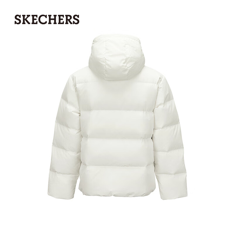 Skechers New Year's Gift Down Jacket Winter Hooded Warm Jacket Casual Short Coat Same Style for Men and Women L324U154