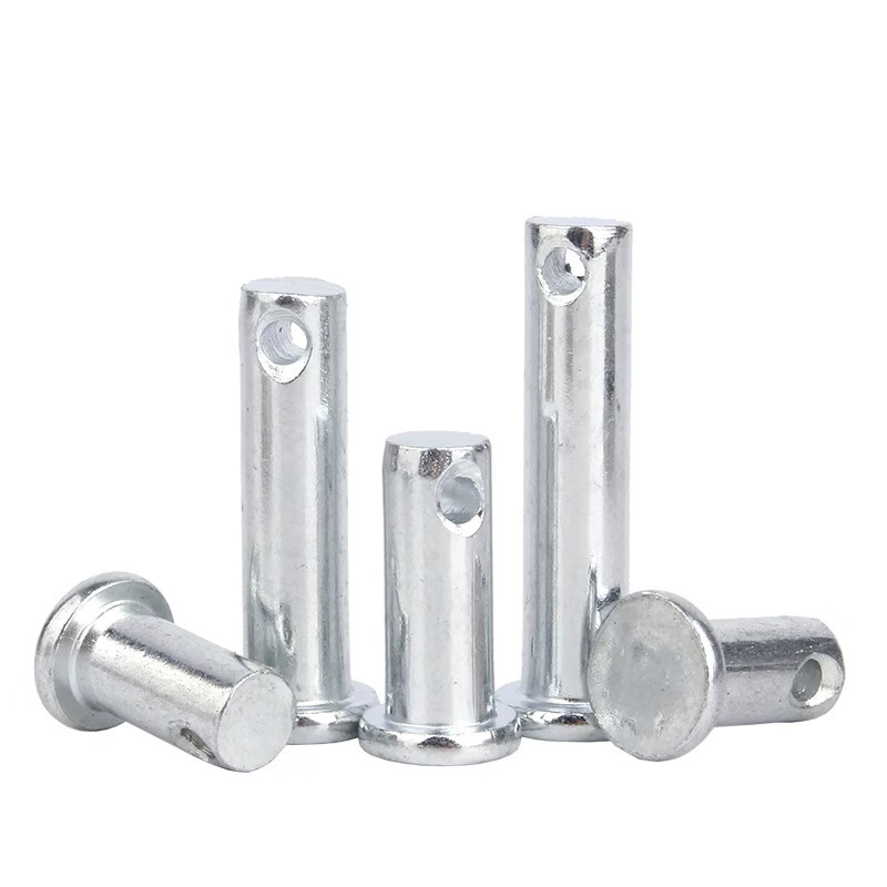 Creaby galvanized GB882 pin flat head with hole pin pin cylindrical pin positioning pin M8x90 10 sets white zinc plated