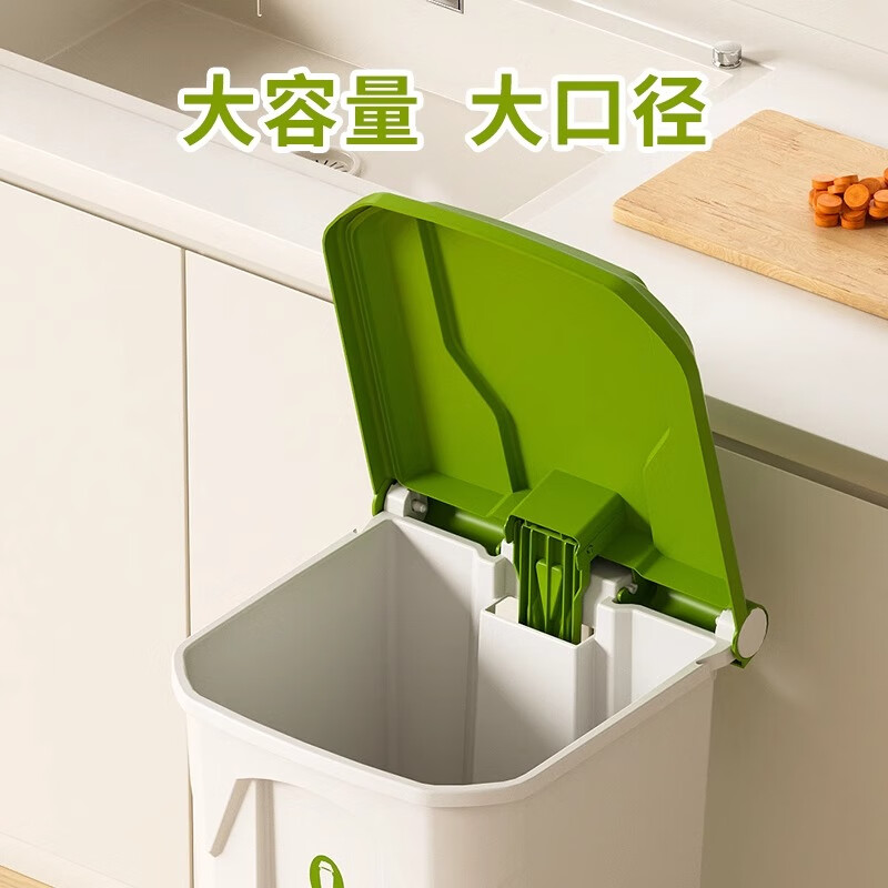 Newstar trash can foot-operated 30L square white bucket with gray lid kitchen household commercial hotel community outdoor sanitary bucket