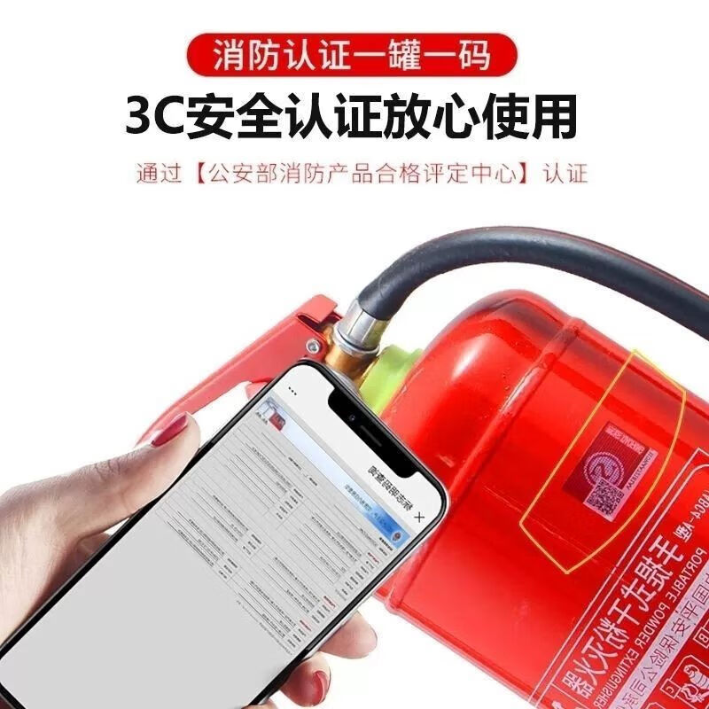 NAOISKEY national standard dry powder fire extinguisher set combination 4kg 5kg 8kg school dormitory rental fire extinguisher factory 4kg carbon dioxide fire extinguisher box (empty box does not have a fire extinguisher)