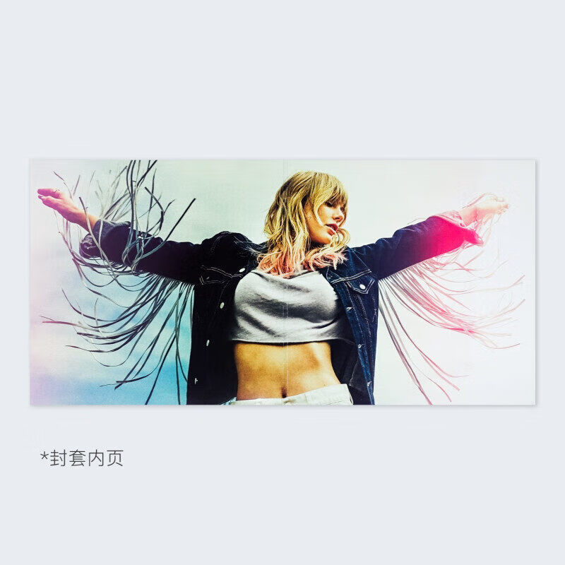 Official Genuine Taylor Swift Vinyl Record Swift Album Lover/Folk Story Changchi/Midnight/Let Go to Love/Confession of Love Lover Lover Pink and Blue Double Color Vinyl 2LP + Lyrics Cover