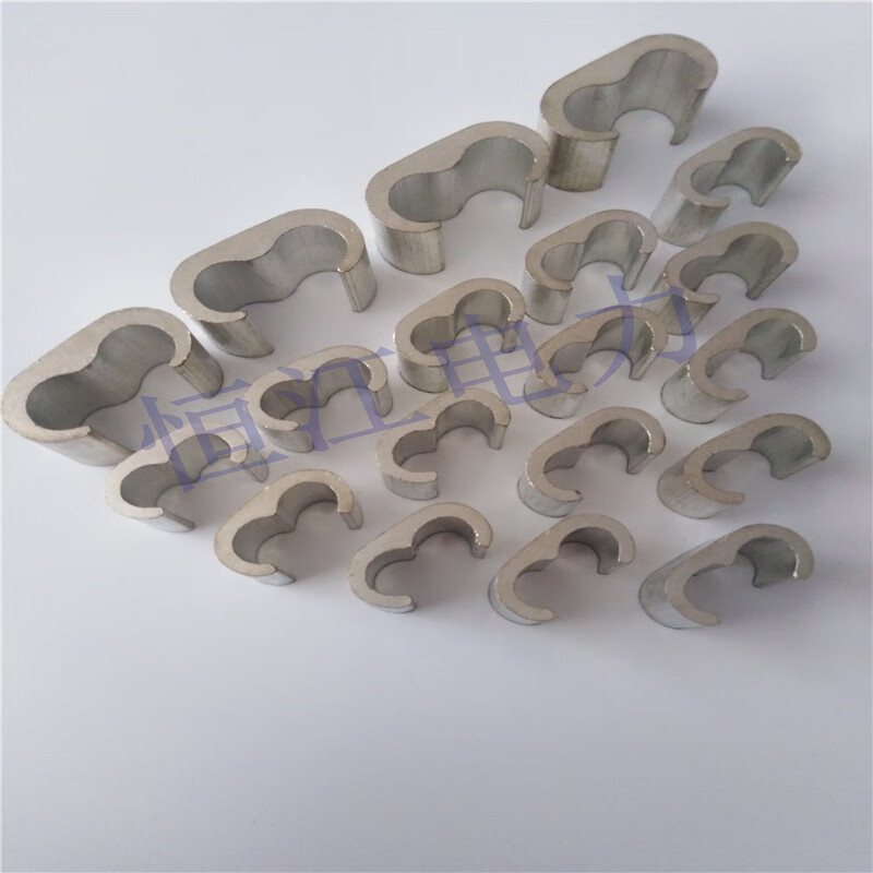 Railway line clip through ground wire connector MC35-35 copper tinned C-type clip 70/50 copper clip wire clip high-speed rail anti-theft screw