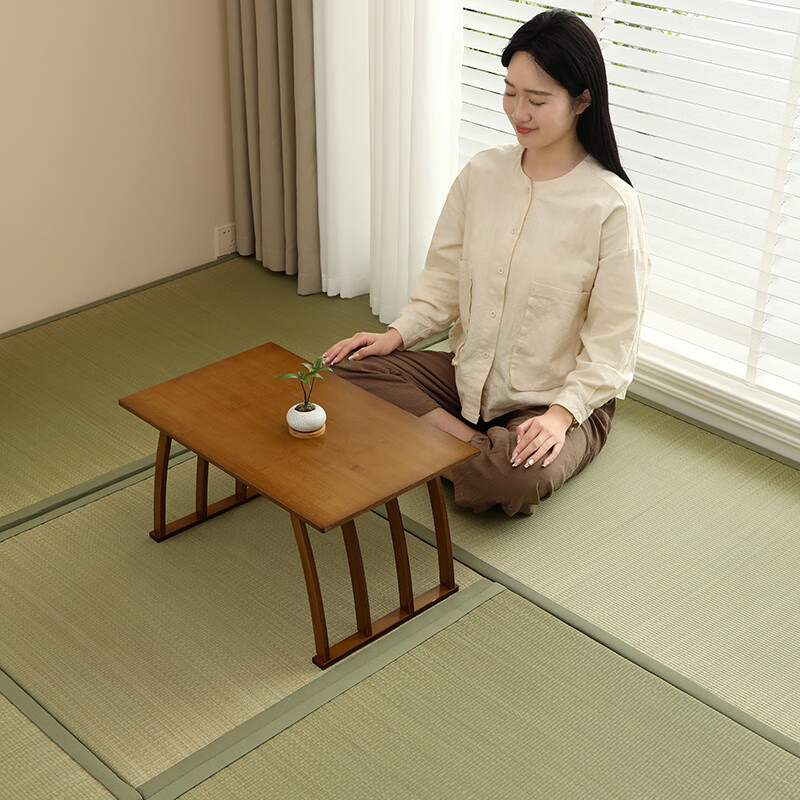 He Jiagong Japanese-style straw mat, rush mat, coconut palm floor mat, heated tatami mat, custom-made brown mat, custom-made stepping rice kang mat, 1.5 cm Japanese-style natural binocular rush mat
