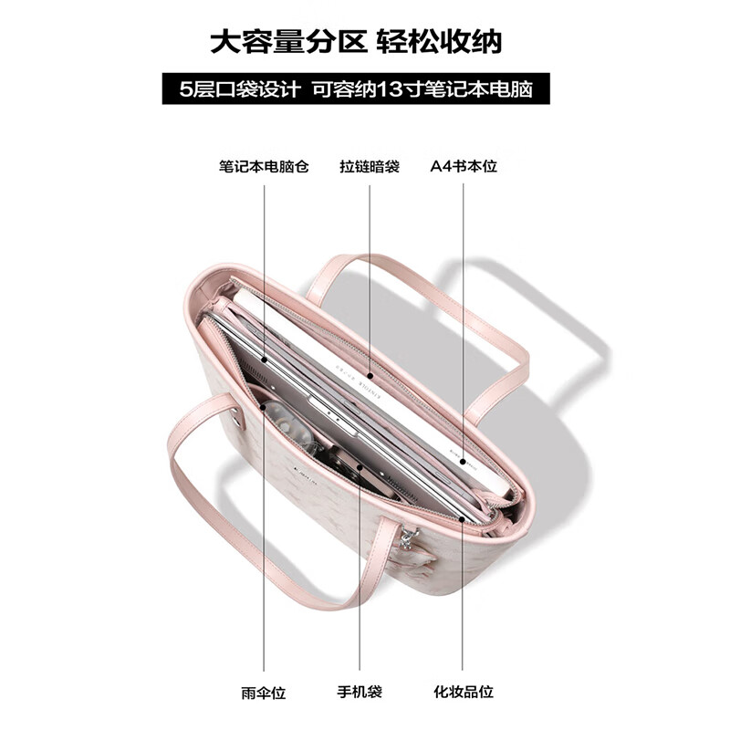 NUCELLE Shen Yue Pegasus Tote Bag 2025 Single Shoulder Portable Large Capacity Work and Commuting Women's Bag Birthday New Year's Day Gift