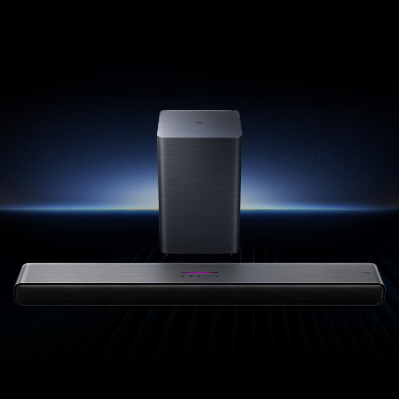 TCL Echo Bar Speaker S55H Dolby Atmos DTS Virtual X 220W High Power Independent Subwoofer Home Theater Bluetooth Smart Speaker + Subwoofer Set