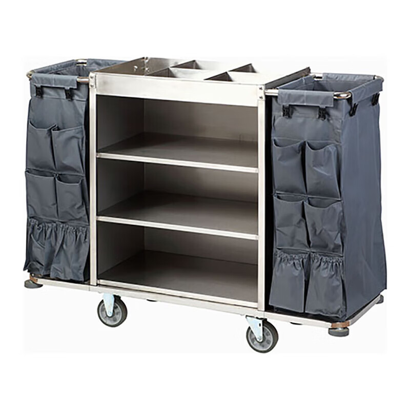 Hotel guest room work cart rag bag hanging bag cleaning cart linen cart tool differentiated towel storage points vertical 6 small bags rag bags one row two three rows