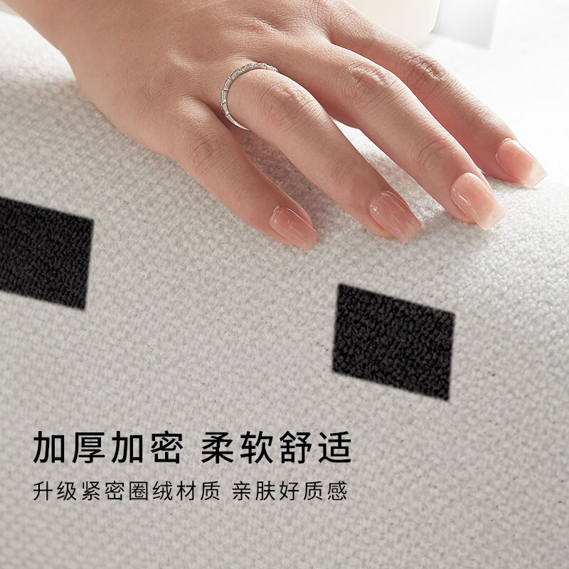 Budis carpet living room bedroom bedside blanket modern light luxury high-grade loop velvet home sofa coffee table mat large area can be customized thickened loop velvet -Venus 01 200*300CM