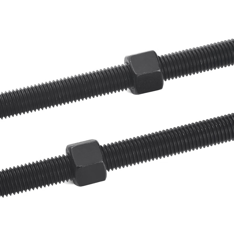 JINGGONG high-strength screw and screw nut set fully threaded threaded screw rod thread M6-M48 M12*1 meter (1 piece comes with 2 nuts) 12.9 level quenching