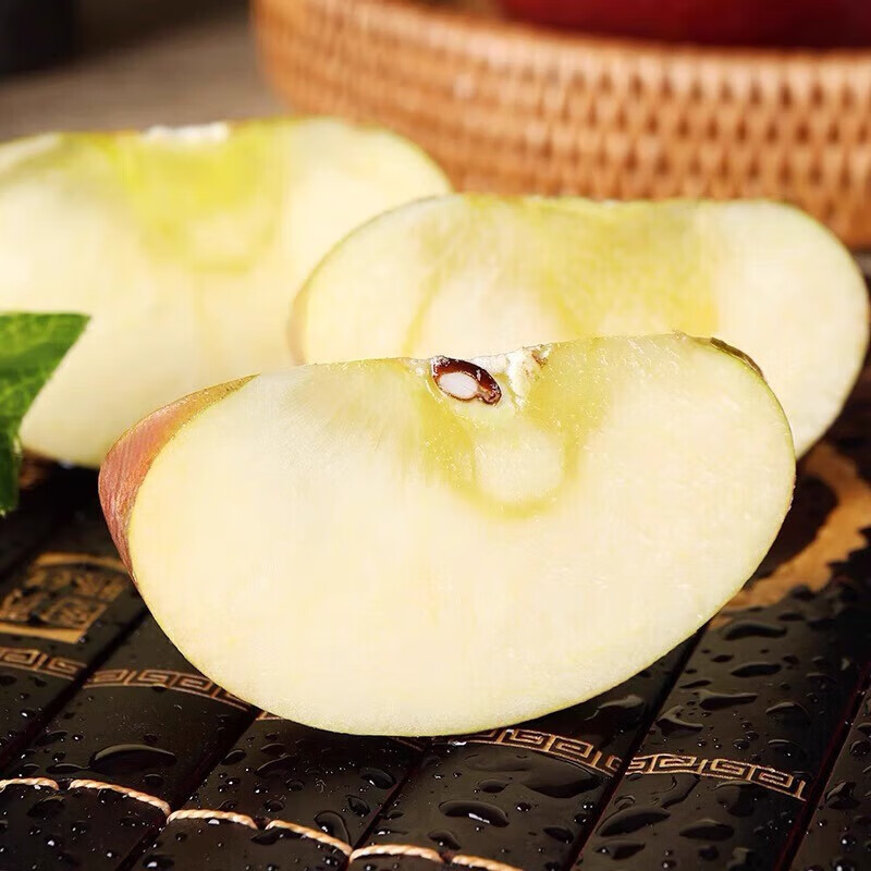 2025 Yunnan Zhaotong Chou Apple Rock Candy Heart Seasonal Fresh Fruits Full Box Gift Box Fresh Fruit Seasonal Full Box 6 Jin Large Fruit Fruit Diameter 75-80 About 12 Pieces