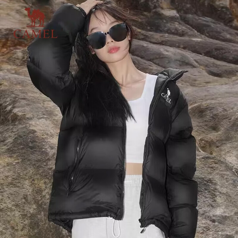 Camel (CAMEL) outdoor down jacket autumn and winter new men's and women's 600 puff thickened bread jacket