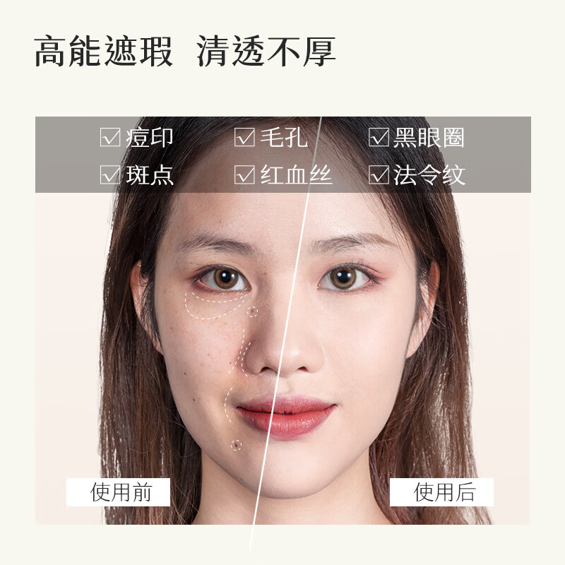 Chuxiatang Sun Egg Concealer 14g concealer conceals acne marks, spots, blemishes, dark circles, moisturizes and does not take off makeup