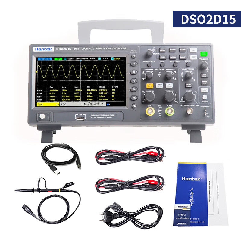 Renjuyi Customized Special Price Hantek DSO2C10 DSO2C15 DSO2D10 DSO2D15 Oscilloscope Double 11 Special Price Hantek DSO2D15 Export European Standard - Invoice Not Included