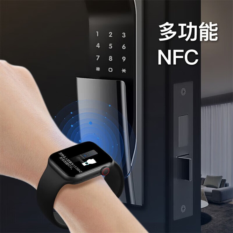 Huaqiangbei Online Huaqiangbei S11 smart watch top version WatchS11/s10 promax blood oxygen function HD offline payment voice assistant sports NFC borderless men and women Watch S11 flagship full function silver super long battery life - real-time information reception - two-way payment