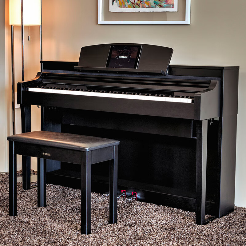 Yamaha (YAMAHA) electric piano CSP150/170 high-end vertical professional hammer adult teaching lighted solid wood keyboard electronic piano CSP150PE paint model + official standard + full set of accessories