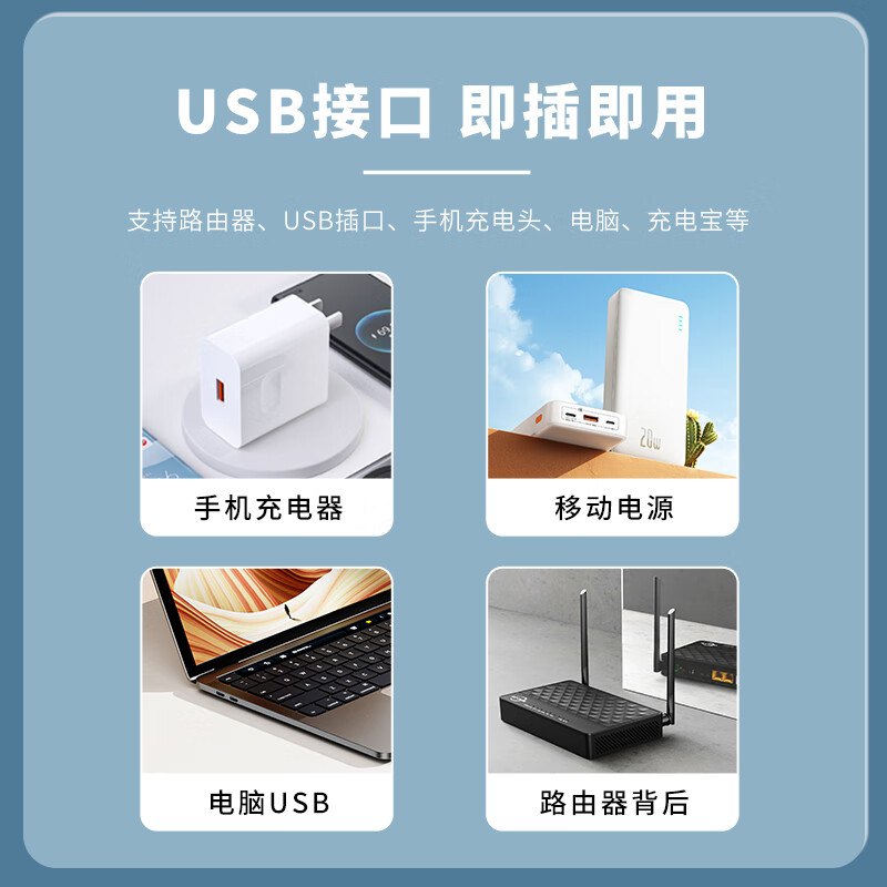 HuaGu USB Router Cooling Fan Home Computer Host CPU Chassis 12CM Cooling Fan Silent 5V Cooling Base Support Bracket Light Cat Anti-Slip Black 12*12CM Single Fan Without Switch Single USB