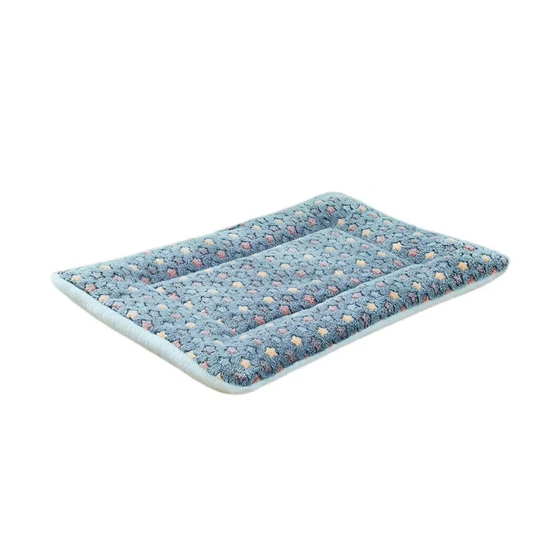 Licheers cat mat pet cat nest sleeping mat winter warm flannel blanket dog sleeping carpet blue starry sky