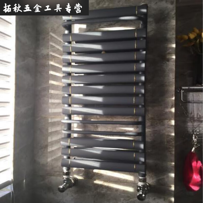 An Junsheng new bathroom radiator toilet radiator bathroom wall-mounted household copper-aluminum composite basket steel gun gray super high 600400 center distance