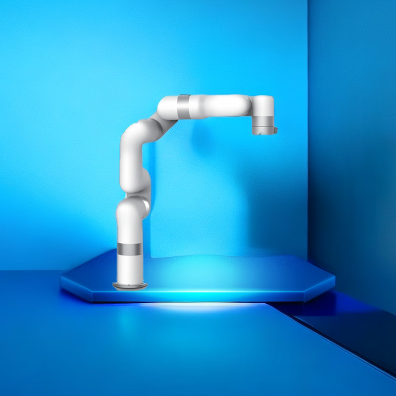 Intelligent robot arm open port secondary opening action copy can complete various actions white