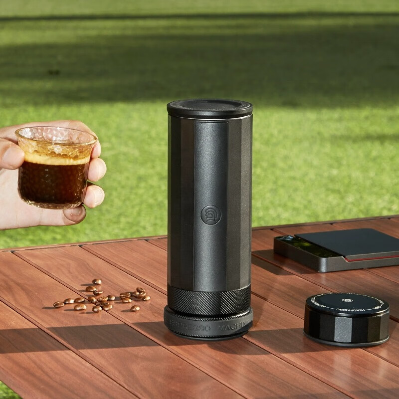 Hero Yicui Professional Edition Portable Coffee Machine Small Coffee Extraction Machine Home Espresso Machine Yicui Professional Coffee Machine 51mm-Black-20bar SF Express Free Beans + Ground Cup
