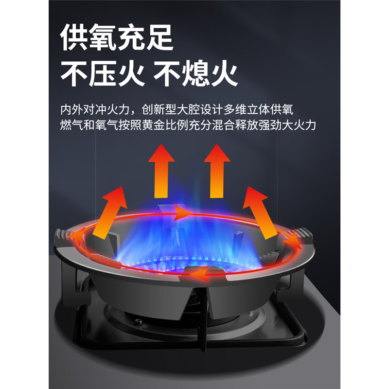 Mingzhe windproof hood gas stove cast iron frame household gas stove stand holder fire ring universal anti-slip bracket windproof 5-grip windproof fire hood