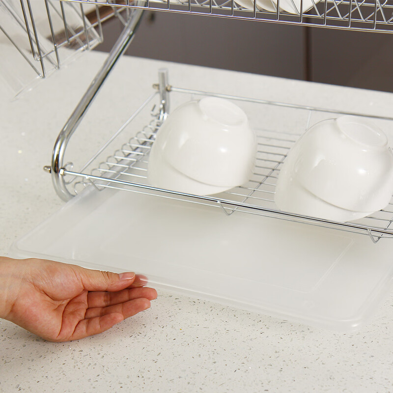 Ou Runzhe dish rack S-shaped double-layer kitchen dish rack drain rack chopstick rack bowl chopsticks bowl plate storage rack