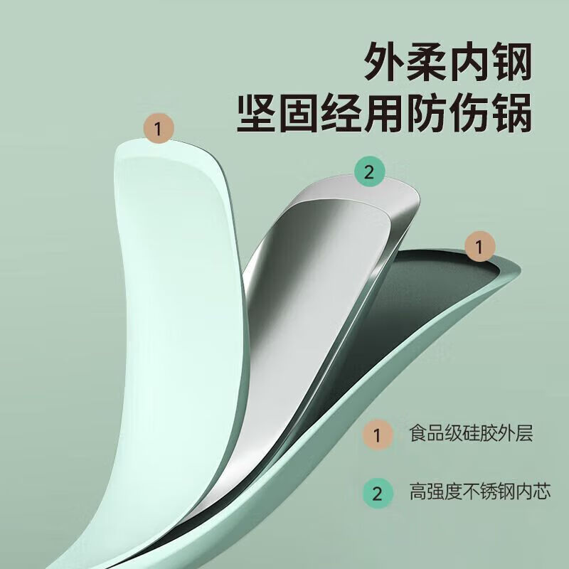 KOBACH silicone spatula cooking spatula household non-stick cooking spoon high temperature resistant spatula spoon