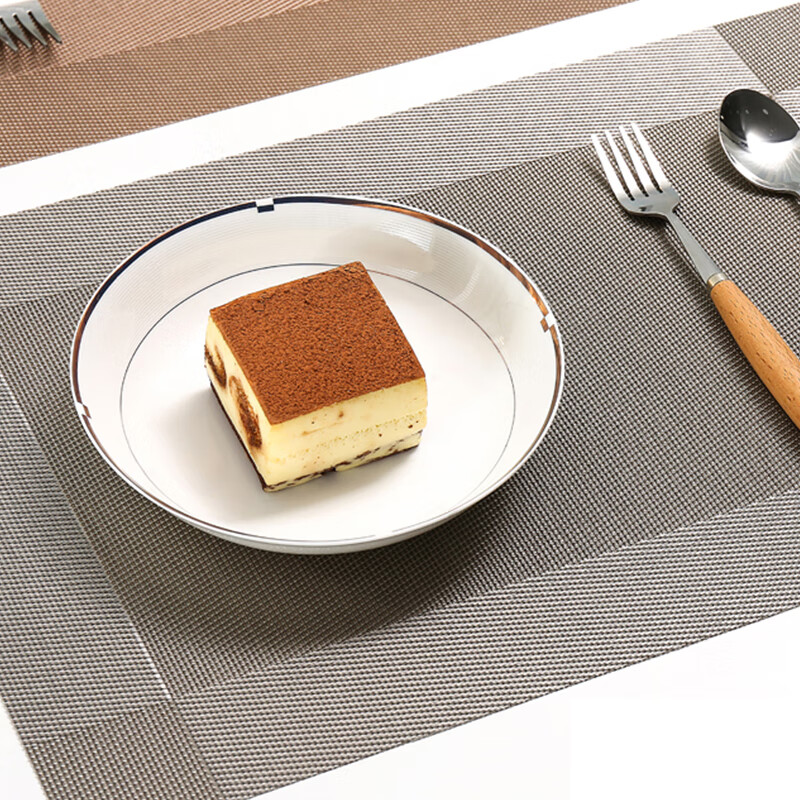Mengting dining table mat, coffee table mat, anti-scalding mat, PVC western food mat, table mat coaster, 4 pieces 45*30cm 3034
