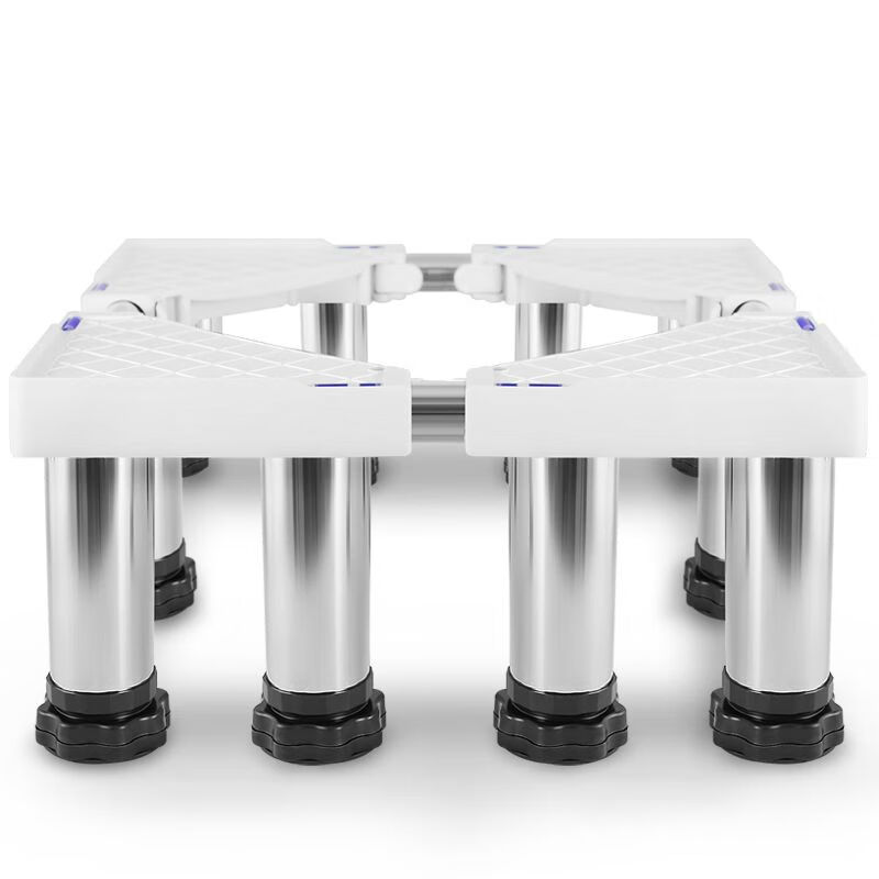 Chuangfangmao Universal Washing Machine Base Stainless Steel Raised Height Bracket Refrigerator Shelf Air Conditioning Base Raised Base Tripod 4 Stainless Steel Legs T24-B26.9cm