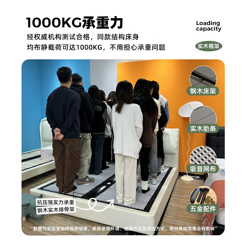 Freemax children's bed, modern and simple solid wood bed, leather bed for teenagers, boys and girls, small apartment single bed - 8651 15CM steel wood lattice frame | single bed + environmentally friendly coconut palm mattress 1.5*2.0 frame