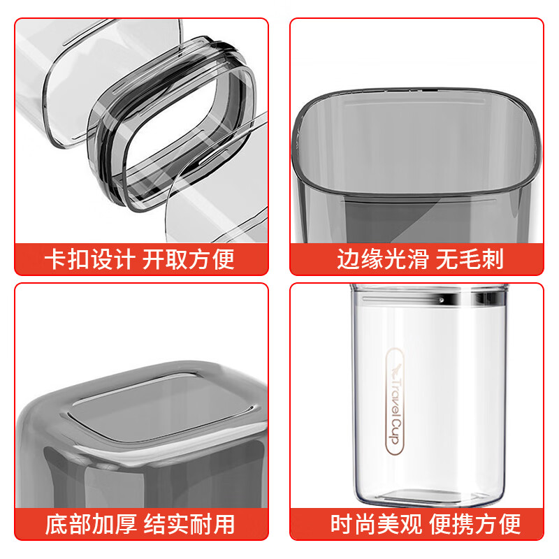 Hahainiao portable toiletry set, travel mouthwash cup, electric toothbrush storage box, a must-have artifact for travel and outings